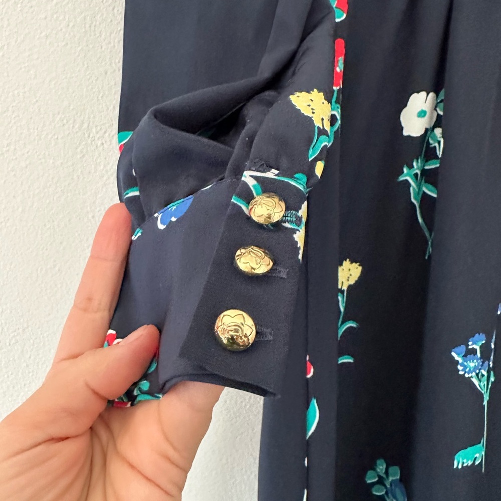 Draper James Navy & Floral Dress - Picture 3 of 11